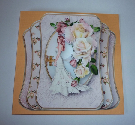 Bridal Roses - Three Layer Card Mini Kit by Cornelia Orgahs