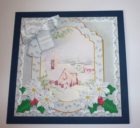 Christmas Scene Seasons Greetings 6in Christmas Step by Step by Cornelia Orgahs