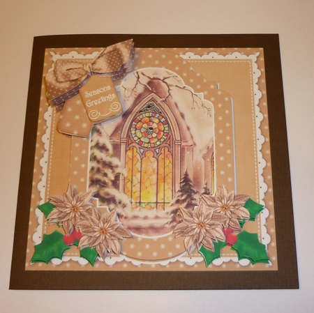 Church Window Seasons Greetings 6in Christmas Step by Step by Cornelia Orgahs