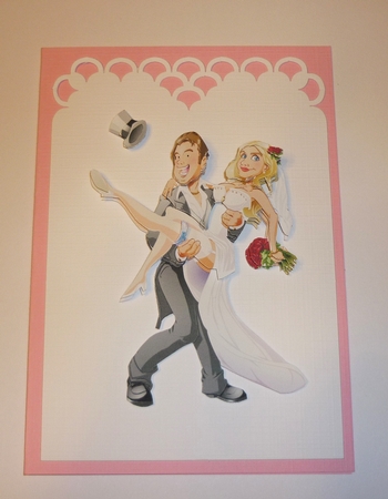 Just Married Blonde Decoupage Sheet by Cornelia Orgahs