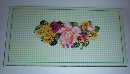 Pink rose bouquet clutch purse money wallet by Cornelia Orgahs