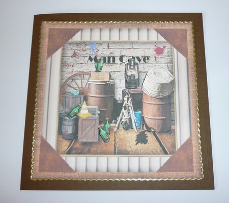 The MAN Cave Card Topper by Cornelia Orgahs