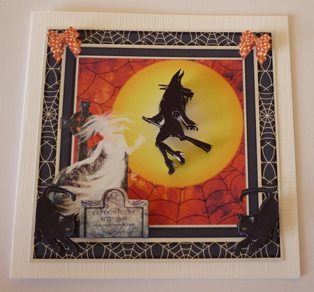 Halloween Witch Decoupage Topper by Cornelia Orgahs