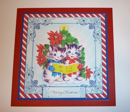 Christmas Kittens 15 Sheet Bumper Kit by Cornelia Orgahs
