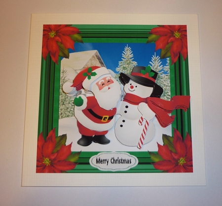 Santa Happy to see Frosty by Cornelia Orgahs