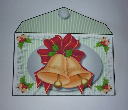Lovely Money Wallet Chrismas Bells  by Cornelia Orgahs