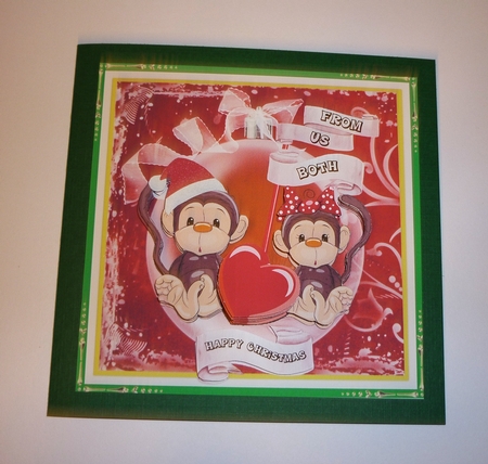 Cheeky Festive Monkeys by Cornelia Orgahs