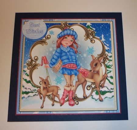 Mini Kit- Beautiful  Skier  #3 by Cornelia Orgahs