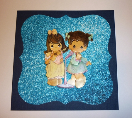 Bright Glitter Topper and Embelishments by Cornelia Orgahs