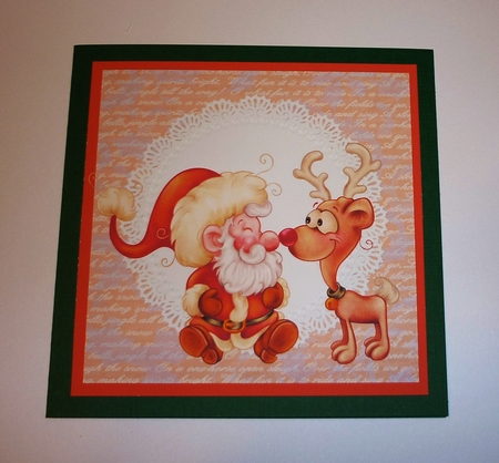 NOSE TO NOSE CHRISTMAS TOPPER by Cornelia Orgahs