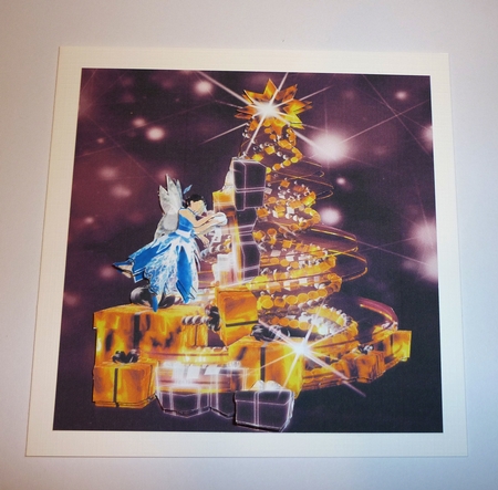 Yule Tide Magic - Sugar Plum Fairy & The Glowing Christmas Tree 5 - 3D Decoupage Unique Design kit + Insert & Gift Tag by Cornelia Orgahs