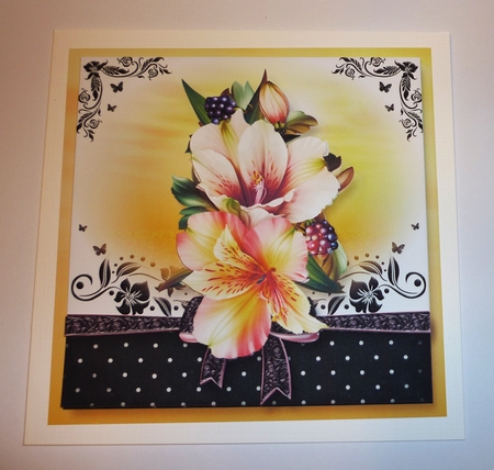 The Gift Of Lilies 8x8 by Cornelia Orgahs