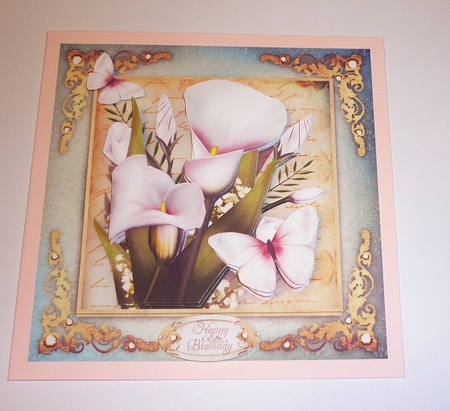 Vintage White Callas for All Occasions Card Mini Kit by Cornelia Orgahs