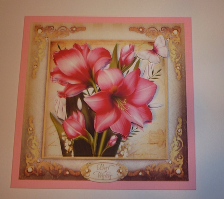 Vintage Soft Pink Flowers for All Occasions Card Mini Kit by Cornelia Orgahs