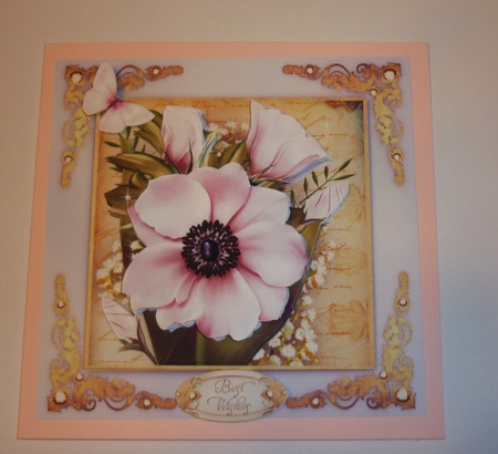 Vintage Bright Anemone for All Occasions Card Mini Kit by Cornelia Orgahs