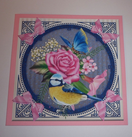 Roses and Titmouse by Cornelia Orgahs