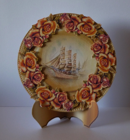 Not the Mary Rose Plate Card and Stand by Cornelia Orgahs