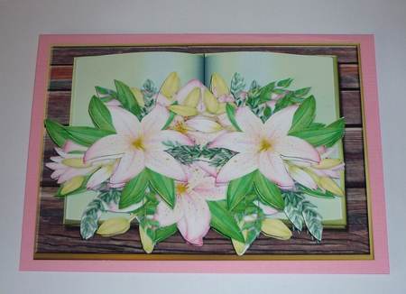 Open Book & Pink Lilies Mini Kit by Cornelia Orgahs