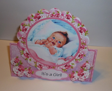 Babies R Precious Girl Tent Card Kit.1 by Cornelia Orgahs