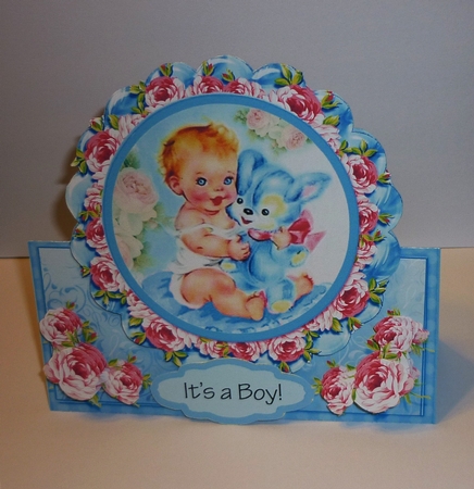 Babies R Precious Boy Tent Card Kit. 2 by Cornelia Orgahs