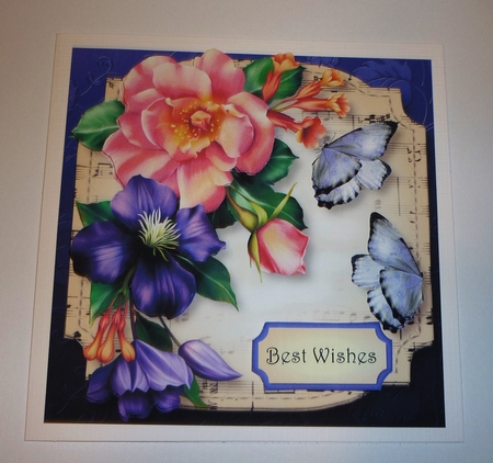 Sheet Music Plaque - Summer Blooms by Cornelia Orgahs