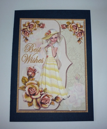 Best Wishes - Elegant Lady #6 by Cornelia Orgahs
