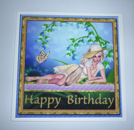 Best Wishes - Elegant Lady #12-Happy Birthday  by Cornelia Orgahs