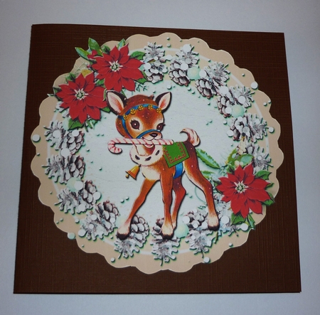 Vintage Reindeer Christmas 2 by Cornelia Orgahs