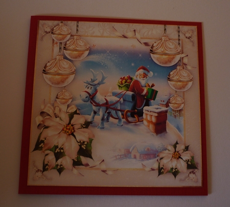 Cute Santa Claus on the Roof Mini Kit by Cornelia Orgahs