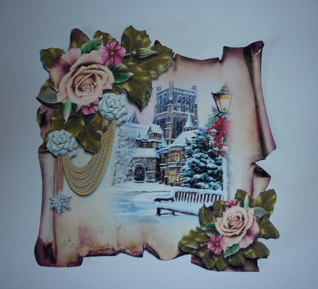 Christmas Parchments 6 by Cornelia Orgahs