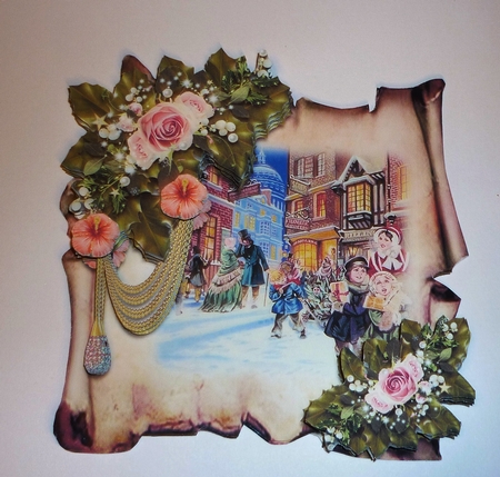 Christmas Parchments 7 by Cornelia Orgahs