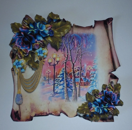 Christmas Parchments 8 by Cornelia Orgahs