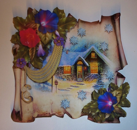 Christmas Parchments 44 by Cornelia Orgahs
