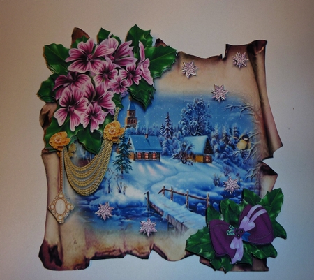 Christmas Parchments 51 by Cornelia Orgahs