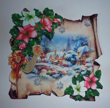 Christmas Parchments 52 by Cornelia Orgahs