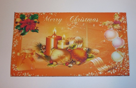 Golden Christmas Money Wallet or Gift Card Holder by Cornelia Orgahs