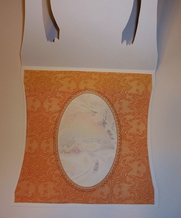 Winter Sunset Stand Up Cut Out 3D Christmas Card Kit by Cornelia Orgahs