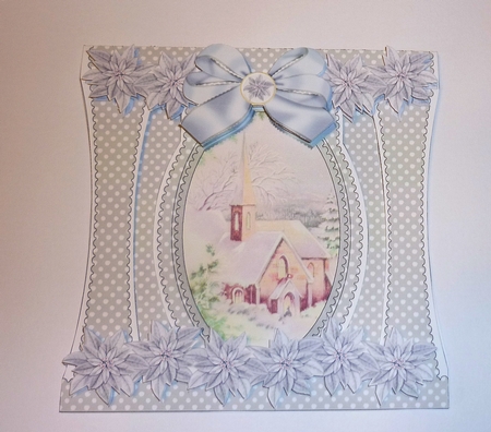 Christmas Morning Stand Up Cut Out 3D Christmas Card Kit by Cornelia Orgahs