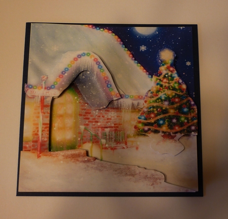 Yule Tide Magic - Ready For Santa 4 - 3D Decoupage kit + Insert & Gift Tag by Cornelia Orgahs
