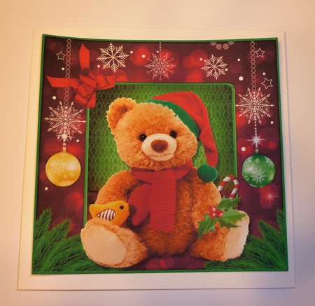 Christmas Bears Card Front Kit. 2 by Cornelia Orgahs