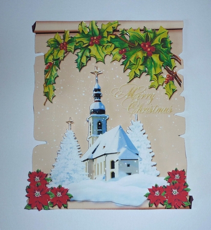 Christmas Scroll 2 Mini Kit by Cornelia Orgahs