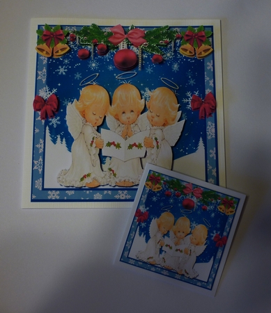Angels Blue Christmas 7 by Cornelia Orgahs