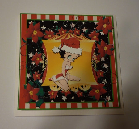 Happy Christmas Betty Boop Style 1 by Cornelia Orgahs