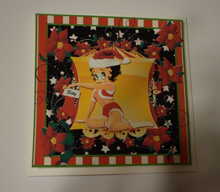 Happy Christmas Betty Boop Style 3 by Cornelia Orgahs