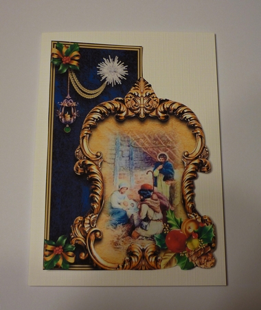Chrsitmas Nativity over the edge card 2 by Cornelia Orgahs