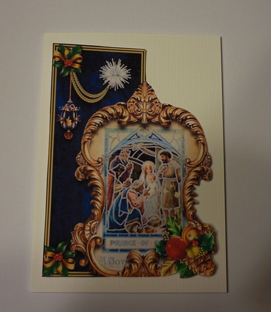 Chrsitmas Nativity over the edge card 9 by Cornelia Orgahs
