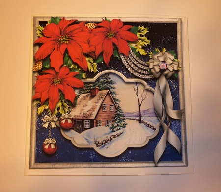 Starry Night Poinsettia Palette 2 by Cornelia Orgahs