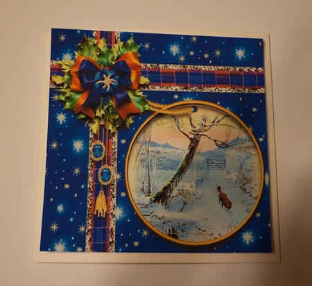 A Christmas Gift in Blue d by Cornelia Orgahs