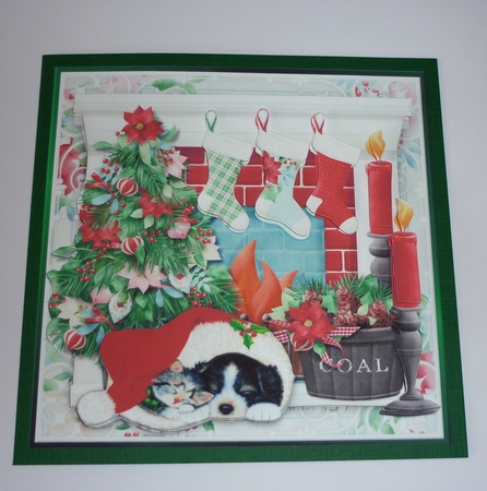 Christmas Fireplace Mini Kit by Cornelia Orgahs