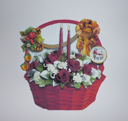 Christmas Basket 2 by Cornelia Orgahs
